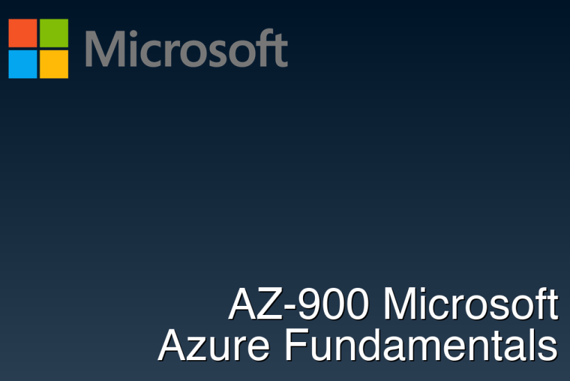 AZ-900 Microsoft Azure Fundamentals