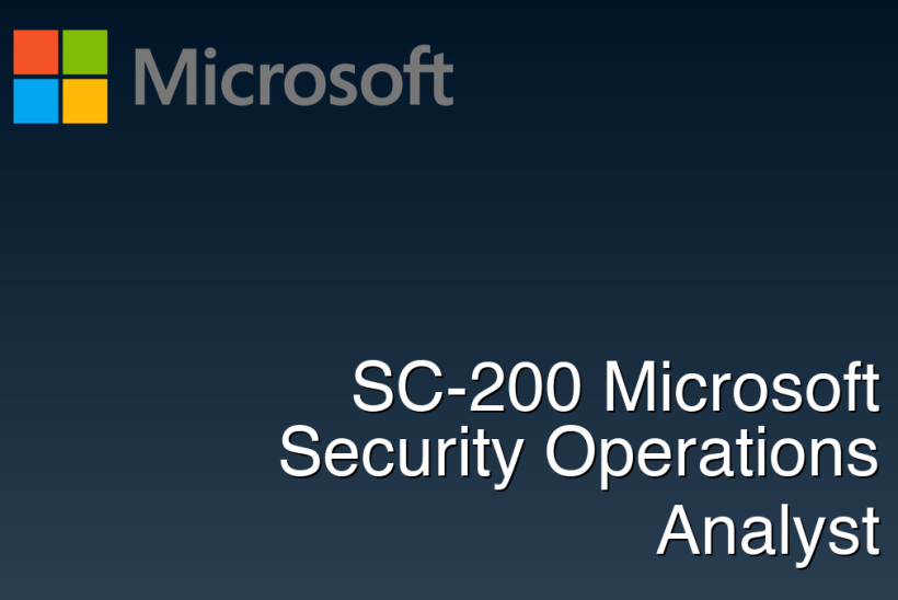 SC-200 Microsoft Security Operations Analyst
